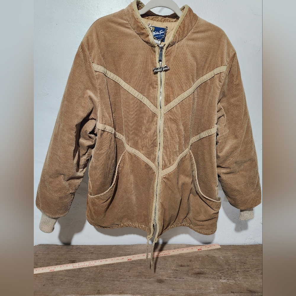 Vintage Weather Tamer Car Coat. Corduroy, ‎ Camel Size 46 Excellent Condition!